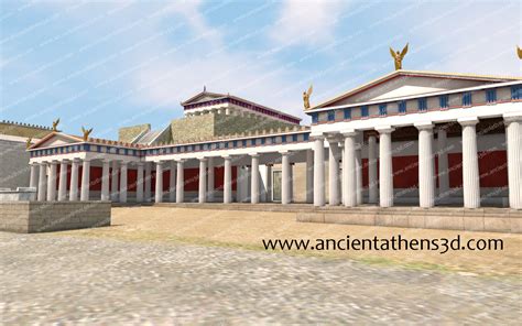 Classical Agora Ancient Athens 3d