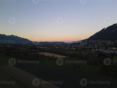 Sunset viewed from Drone 10341516 Stock Photo at Vecteezy