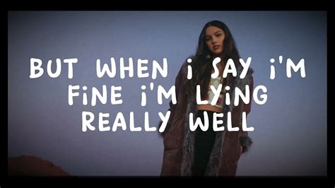 The Way I Loved You Lyrics Olivia Rodrigo YouTube