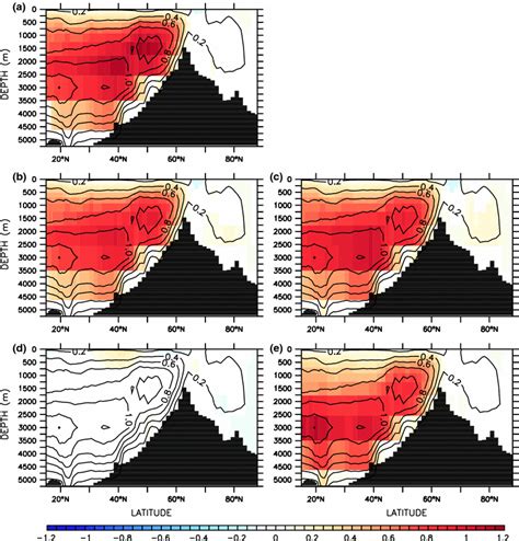 Regression Coefficients In Sv Color Shading For The Simulated Amoc