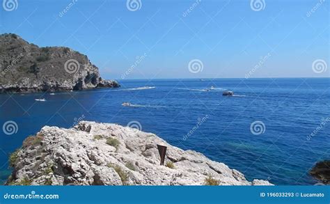 Taormina Panoramica Dal Museo Dell Isola Bella Stock Video Video Of