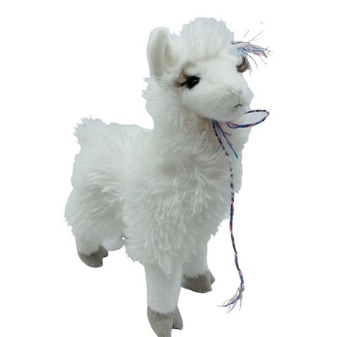 Douglas Plush Evelyn Llama Stuffed Animal White Soft Stuffed Animal Toy