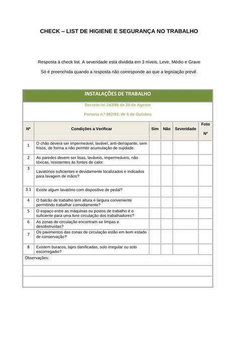 PDF CHECK LIST DE HIGIENE E SEGURANÇA NO TRABALHO PDF fileCHECK
