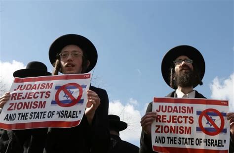 Radical Ultra Orthodox Jews Protest Netanyahus Speech Zionists In