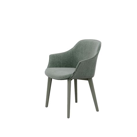 Kedua Upholstered Fabric Chair With Armrests By Mobliberica Design