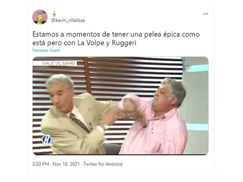 Los Mejores Memes Del Tenso Cruce Entre La Volpe Y Ruggeri Tyc Sports