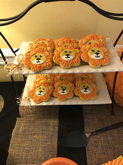 Lion Cookies Lion Cookies Lion Birthday Animal Cookies