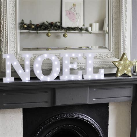 white light up christmas letters by the letteroom | notonthehighstreet.com