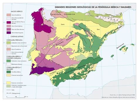 mapa geologico de españa Eugenio Samia