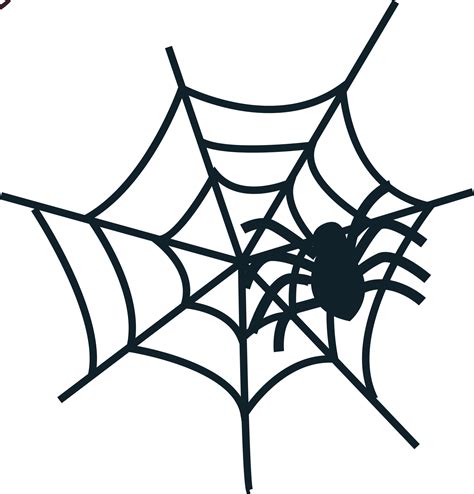 spider and net halloween silhouette 28636213 PNG