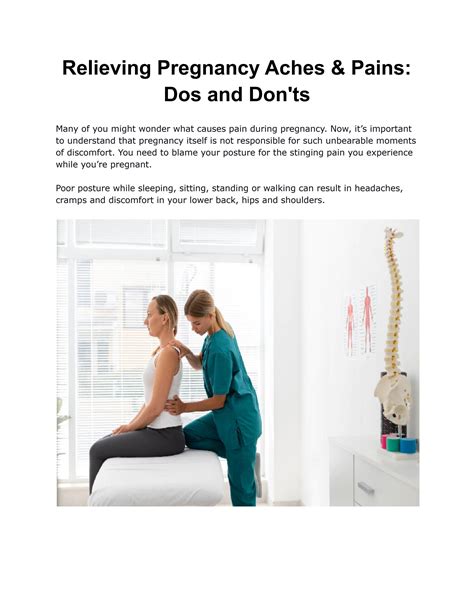 Relieving Pregnancy Aches And Pains Dos And Don Ts By Osteopathycroydon Issuu