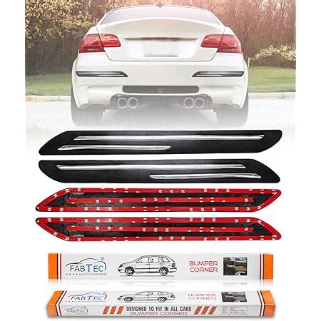 Fabtec Double Chrome Rubber Car Bumper Protector Guard For All Cars