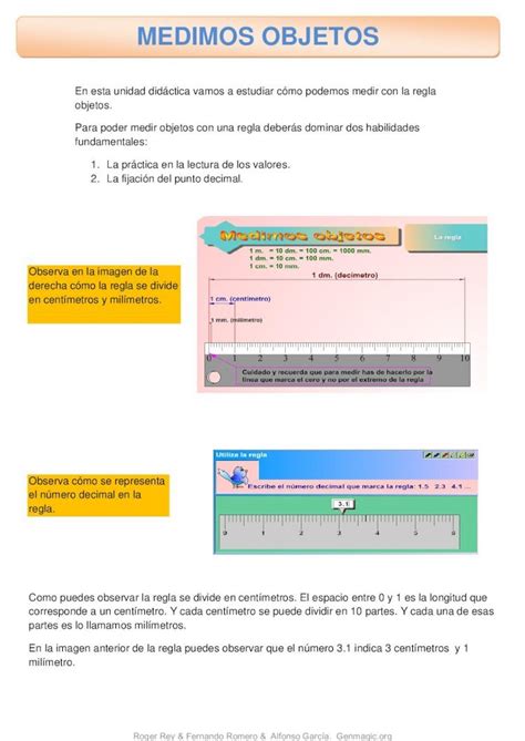 PDF MEDIMOS OBJETOS GenMagicobjetos Para Poder Medir Objetos Con