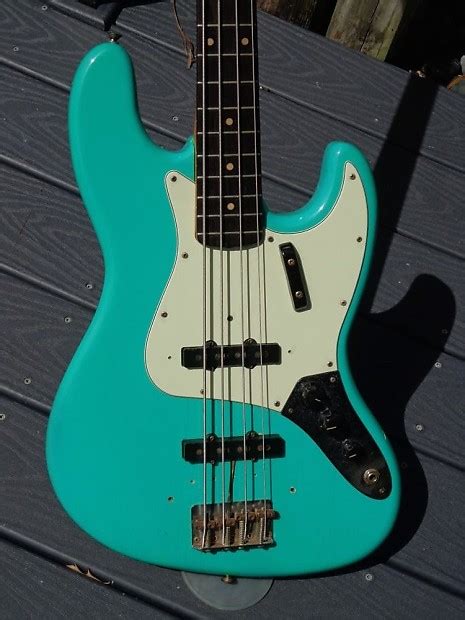 Fender Jazz Bass 1962 Sea Foam Green Reverb