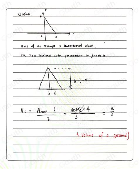 Solved The Base Of A Solid S Is Triangular With Vertices At