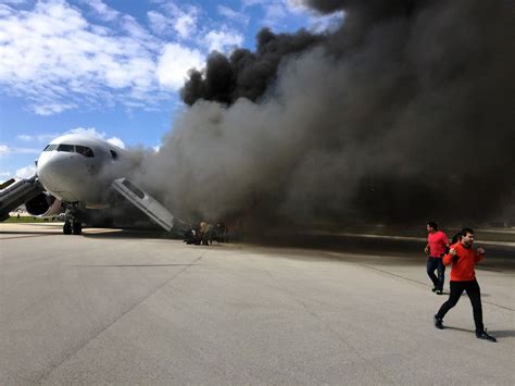 Boeing Plane Engine Fire