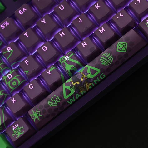 EVA 01 Keycaps OEM Profile EVANGELION Anime PBT DYE SUB Bàn phím cơ học