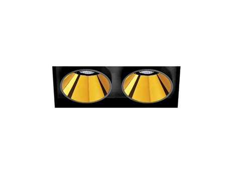 BLACK FOSTER TRIMLESS 2 Recessed LED Multiple Aluminium Spotlight By