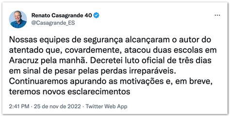 Atirador que matou 3 em escolas do Espírito Santo é preso