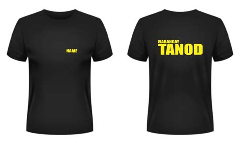 Bt Barangay Tanod With Name Tee Shirt Lazada Ph