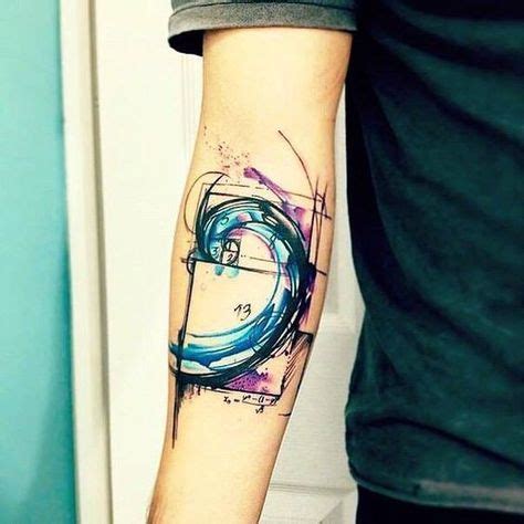 Tatuajes De Acuarela Proporcion Aurea Tatouage Fibonacci Fibonacci