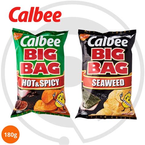 Calbee Big Bag Assorted Flavours Potato Chips Hot Spicy Seaweed