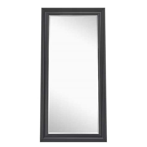 Homestock Black In W X In H Framed Floor Mirror Full Length