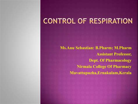 Control Of Respiration Ppt