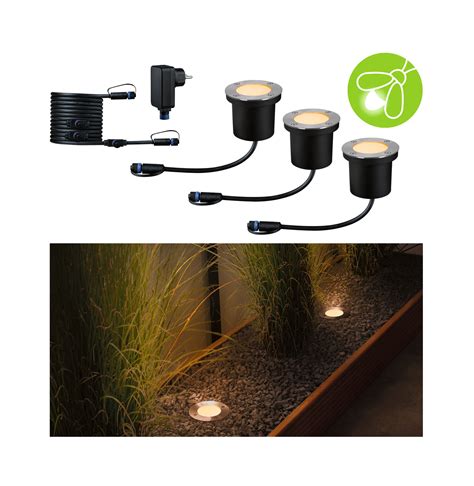 Paulmann Plug Shine LED Einbaulampe 4 5W 3er Set Lampenwelt De