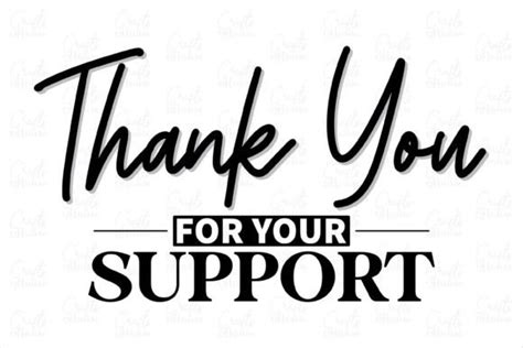 Thank You For Your Support Business Svg Graphic By Crafts House