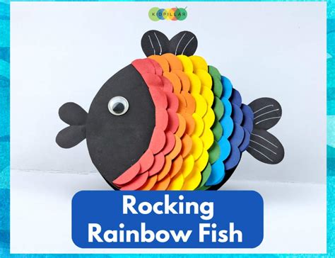 Rainbow Fish Craft | Rocking Paper Craft for Kids - Kidpillar