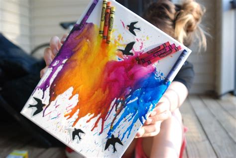 I Thought This One Was Pretty Cool Crayon Art Melted Melting Crayons