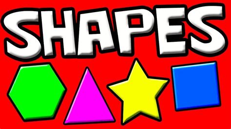 Shapes Names Of Shapes Geometry Shapes For Kids Youtube