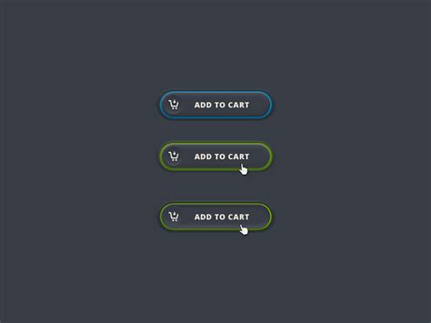 Button Add To Cart by 🦄 Dragos on Dribbble