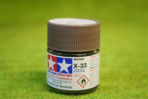 Tamiya Color Gloss Bronze Acrylic Mini Paint X33 10mls Arcane Scenery