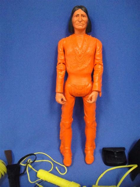 Vintage Marx Johnny West 12 Series Indian Geronimo Orange Figure W