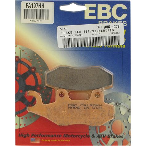 Brake Pad Fa Hh Series Sintered Metal Leatherheaven Verkkokauppa