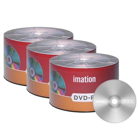 150 Pack Imation DVD R 16X 4 7GB 120Min Branded Logo Blank Media