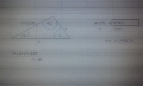 Dado El Triángulo Oblicuángulo Δabc Con A 42° B 75° C 22 Cm El Valor Del Lado B Brainly Lat