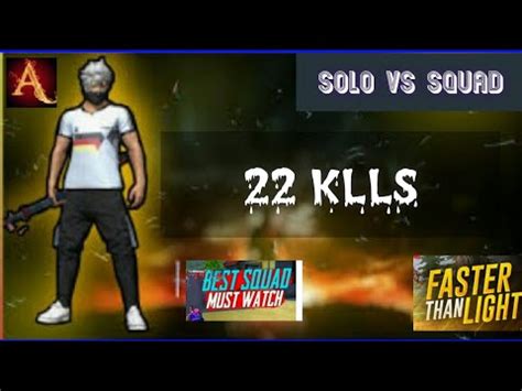 Best Solo Vs Squad Gameplay Must Watch Very Hard Free Fire Solo Vs