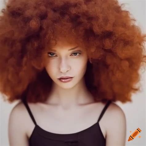 Young Pretty Redhead Woman With A Massive Afro On Craiyon