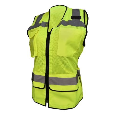 Ladies Heavy Duty Surveyor Safety Vest Safety Supplies Unlimited