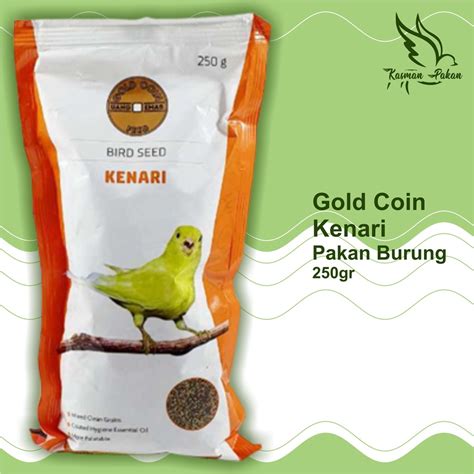 Jual Gold Coin Kenari 250gr Pakan Burung Shopee Indonesia