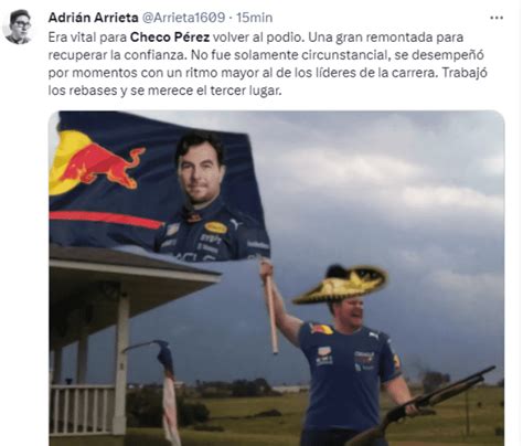 F Checo P Rez Llega A Tercero En Austria Y Los Memes Arrancan El