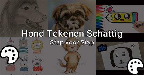 Hond Tekenen Schattig Stap Voor Stap Tekenen Nu