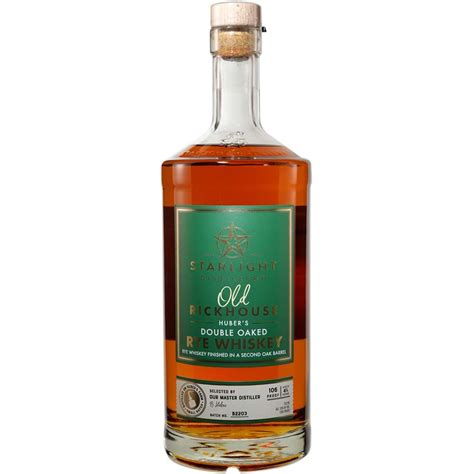 Huber's Starlight Distillery Old Rickhouse Rye Double Oaked | 750 ml Bottle