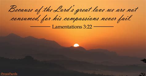 Free Lamentations 3 22 ECard EMail Free Personalized Scripture Online