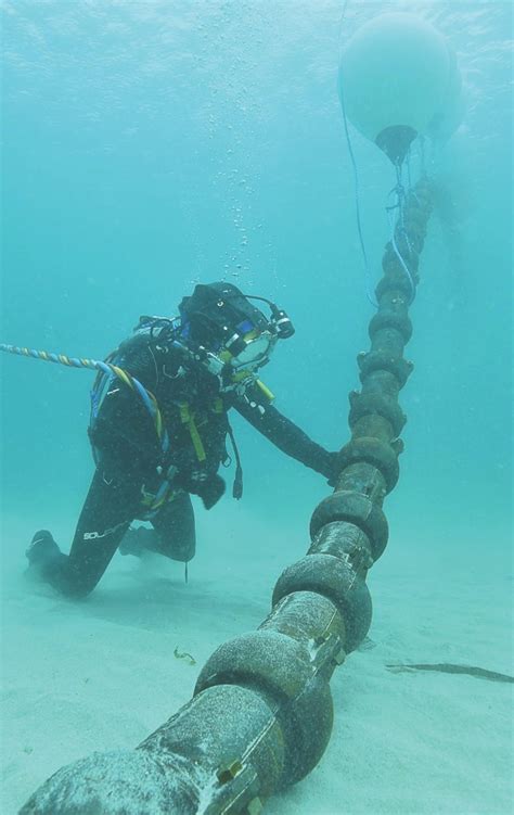 Laying underwater internet cables which stretch across oceans : r ...