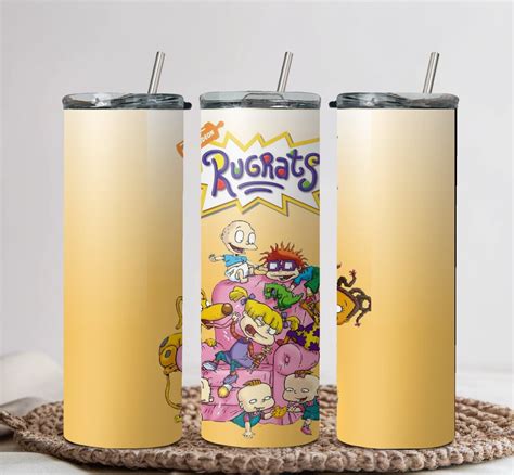 Rugrats 20oz Straight Skinny Tumbler Png Bundle Etsy