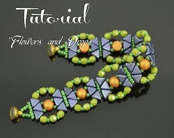 Tutorial Vitrage Kheops Par Puca Beads Silky Beads Superduo Etsy Israel